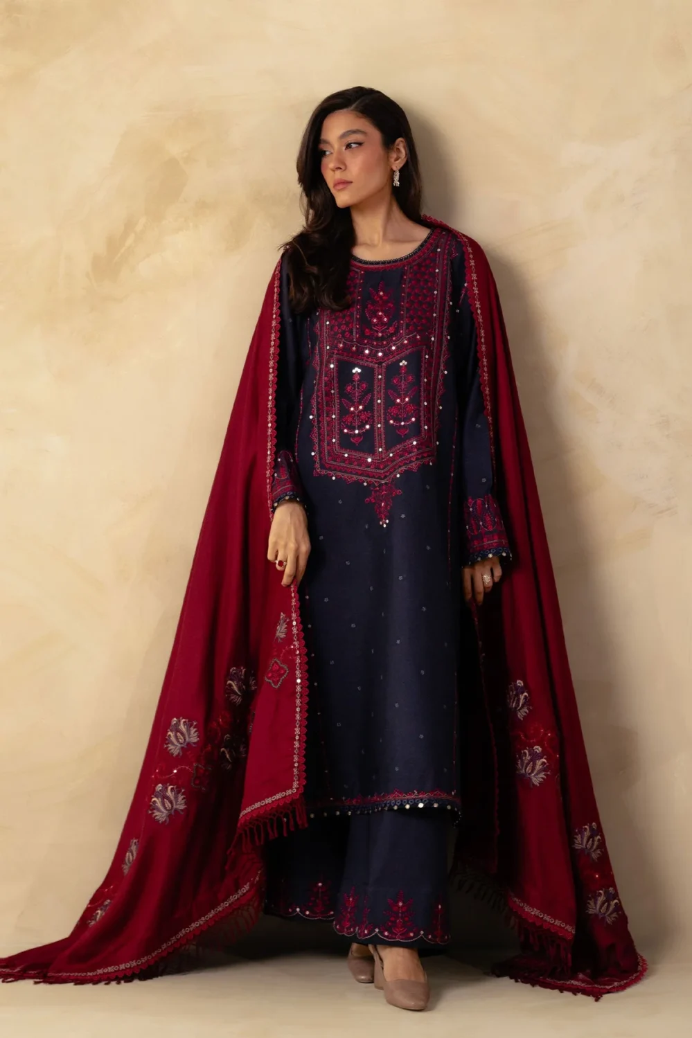 Coco by Zara Shahjahan Winter Unstitched 23 | 8B