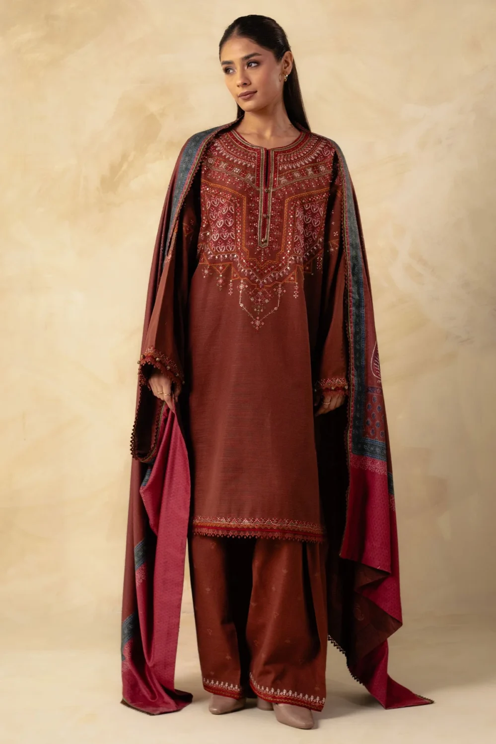 Coco by Zara Shahjahan Winter Unstitched 23 | 8A