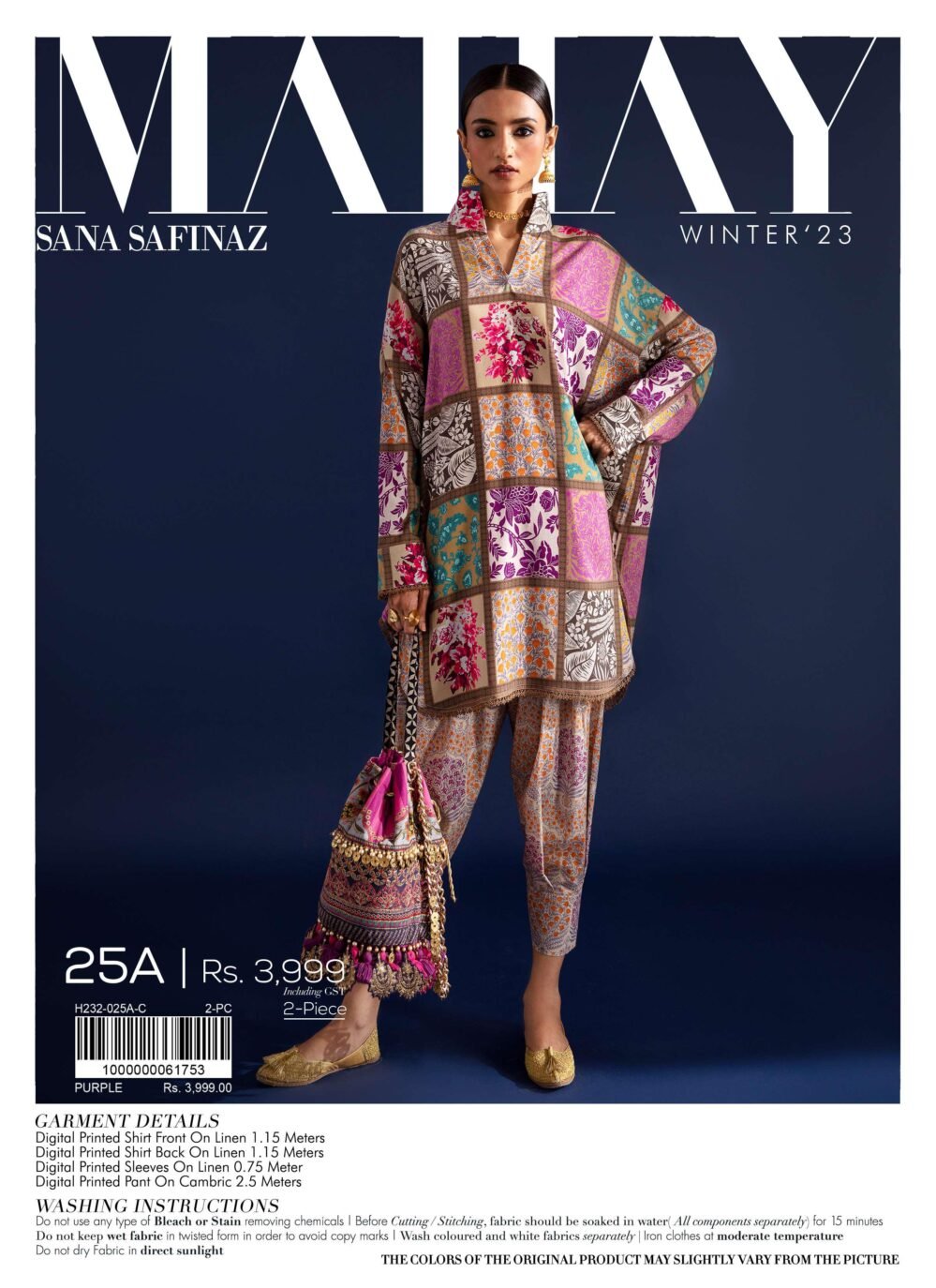 Sana Safinaz Mahay Winter 23 | 25A
