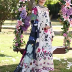 Elaf Print Chikankari 2024 | ECK-01A LOVELIGHT