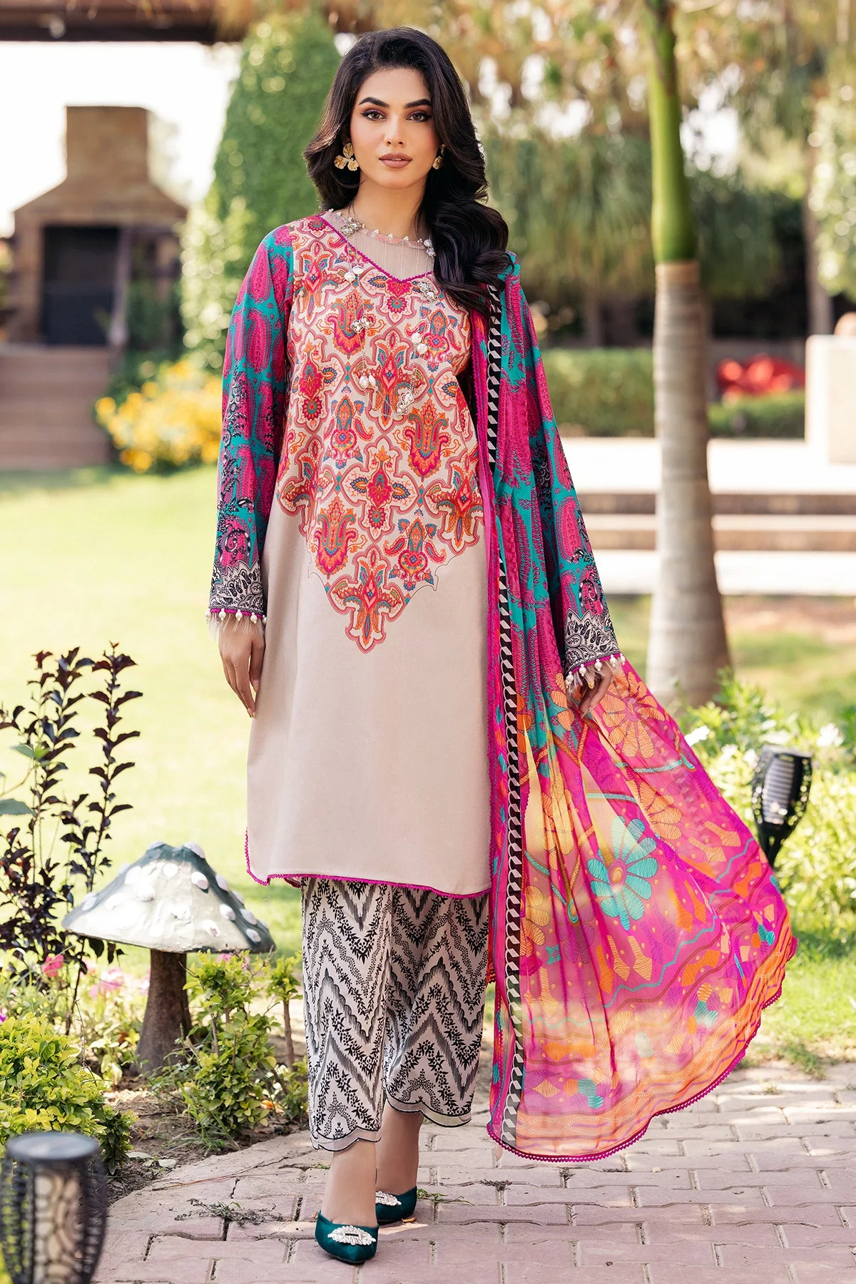 Charizma C Print lawn Vol CP4-46 BegumSaab Pakistani