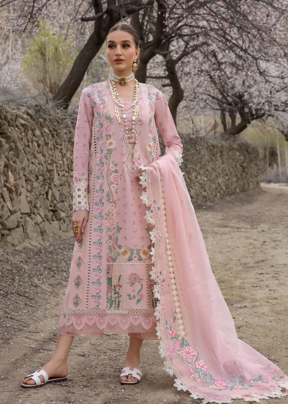 Crimson Lawn 24 | Believe In Her - Blush Pink