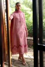Qalamkar Qlinekari Linen 2024 | LM-12 KEIRA