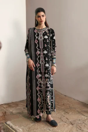 Qalamkar Qlinekari Linen 2024 | LM-02 RIA