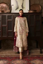 Qalamkar Qlinekari Linen 2024 | LM-01 FAYE