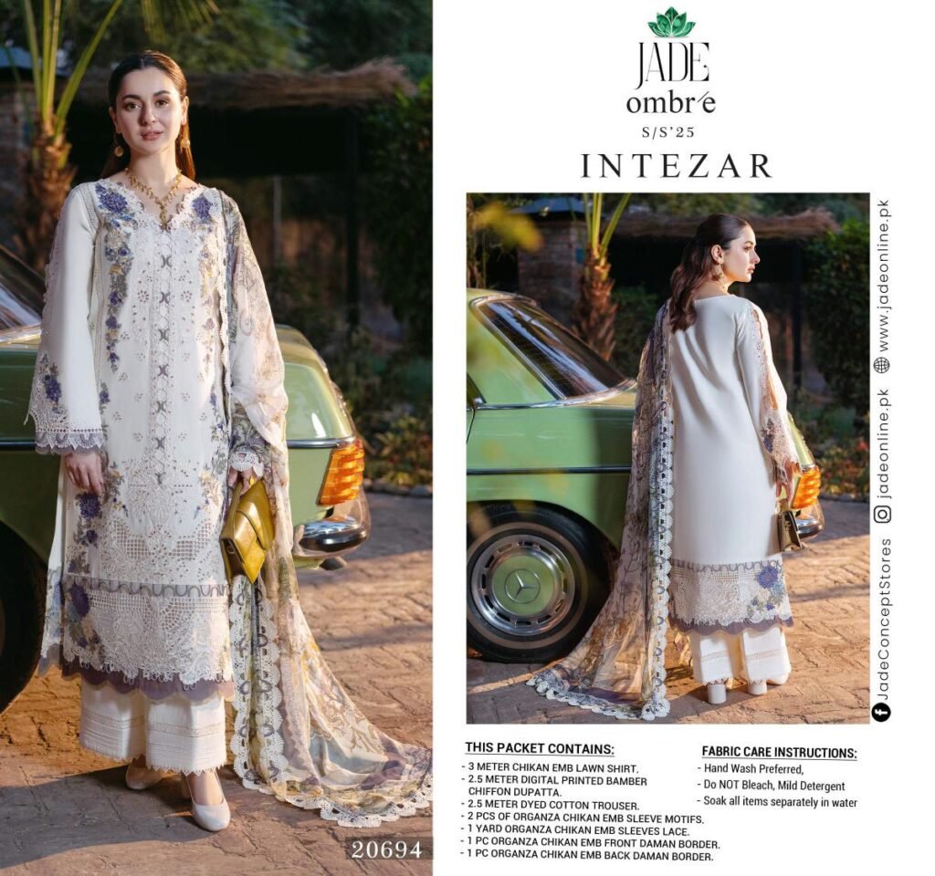Intzar S R Npr Jade Ombre Intezar S/S 25 | 20694 - BegumSaab | Pakistani Designer ...