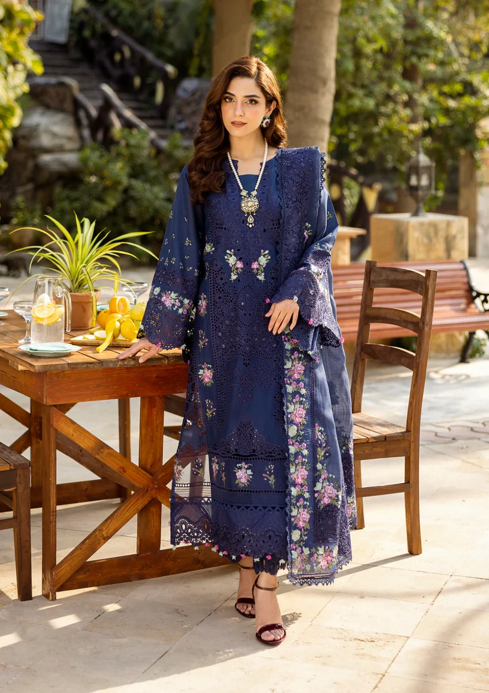 Elaf Luxury Lawn 2025 | ELM-06 NEELAM