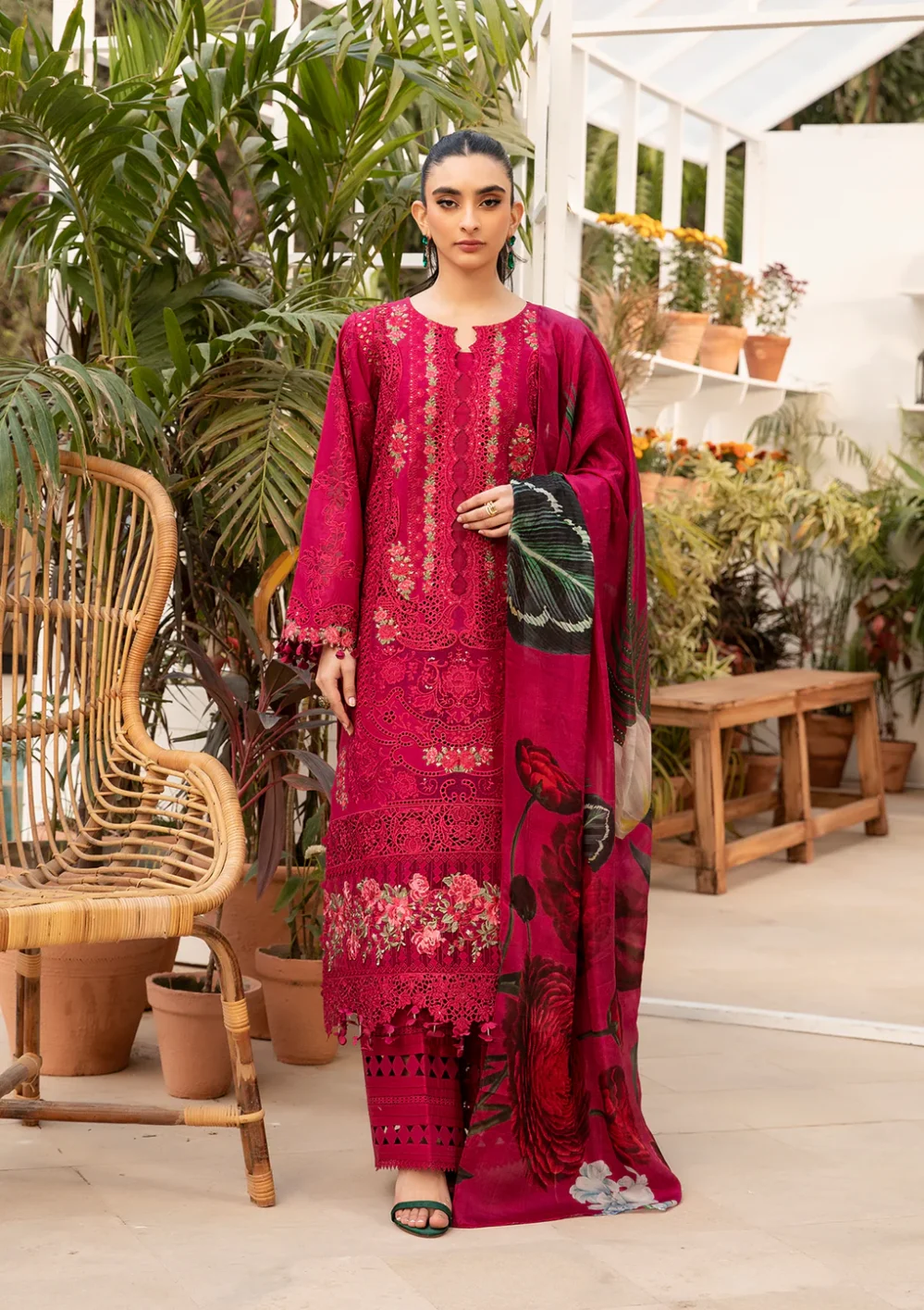 Elaf Luxury Lawn 2025 | ELM-10 GULNAR