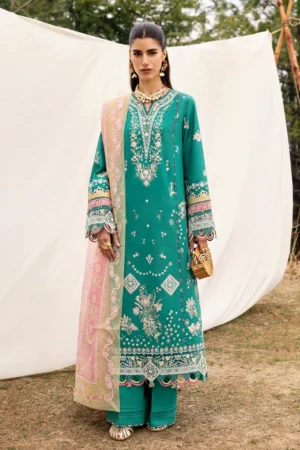 Qalamkar Qlinekari Lawn 2025 | DC-08 Elida