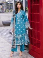 Mahnur Broadway Luxury Lawn 25 | Scarlet