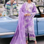 Mahnur Broadway Luxury Lawn 25 | Viola