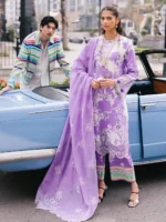 Mahnur Broadway Luxury Lawn 25 | Viola