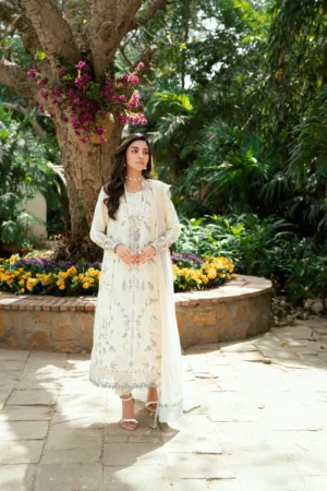 Qalamkar Luxury Lawn Eid Edit 2025 | SB 09 Adeena