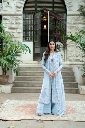 Qalamkar Luxury Lawn Eid Edit 2025 | SB 04 Zarish