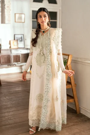 Qalamkar Luxury Lawn Eid Edit 2025 | SB 10 Nadia
