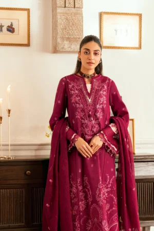 Qalamkar Luxury Lawn Eid Edit 2025 | SB 02 Sameen