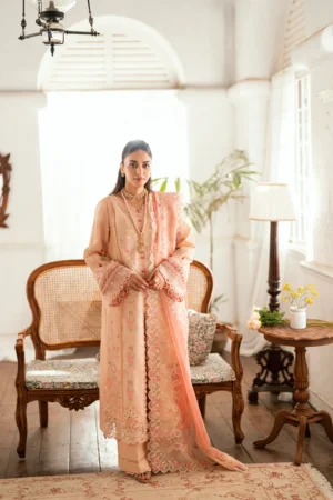 Qalamkar Luxury Lawn Eid Edit 2025 | SB-07 Zoya