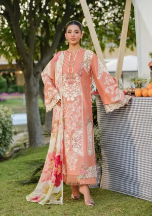 Elaf Luxury Lawn Vol 2 | ELH-5A AUTUMN DREAM