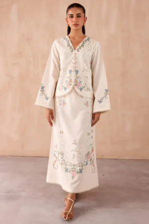 Qalamkar Embroidered Co-ords | EP-02 ZENA