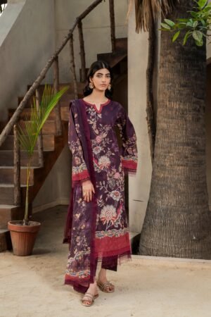 Firdous Lawn 25 Vol 1 | D145 - Mulberry