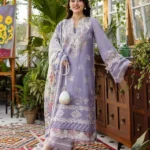 Elaf ECraft Chikankari Chiffon | EEC-5A LAVENDER LOVE