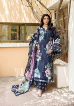Elaf Prints Chiffon 25 VOL 1 | ECD-4B TWILIGHT GARDEN