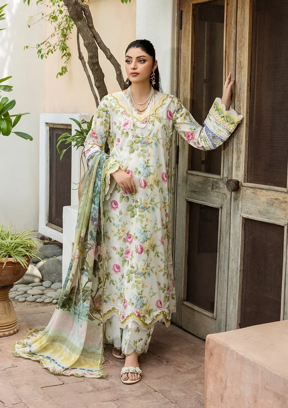 Elaf Prints Chiffon 25 VOL 1 | ECD-5A GLADIOLUS GRACE