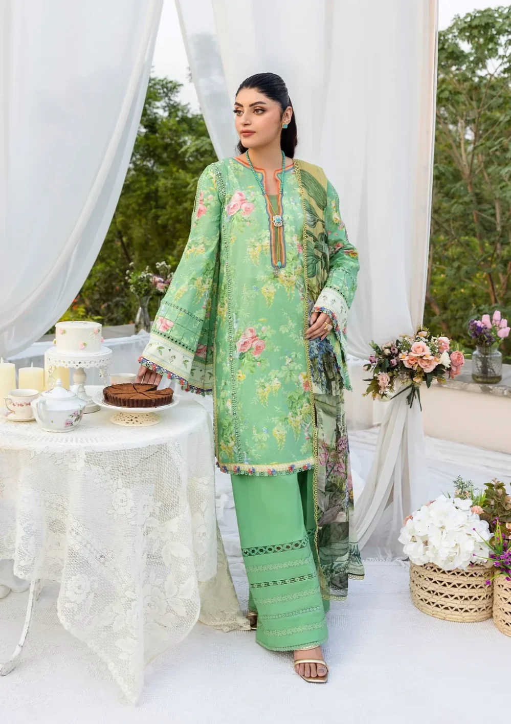 Elaf Prints Chiffon 25 VOL 1 | ECD-6B PASTELLE