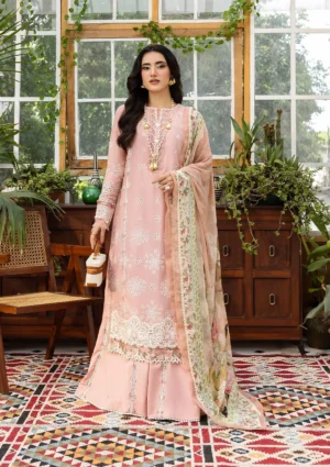 Elaf ECraft Chikankari Chiffon | EEC-1A FOREVER BLUSH