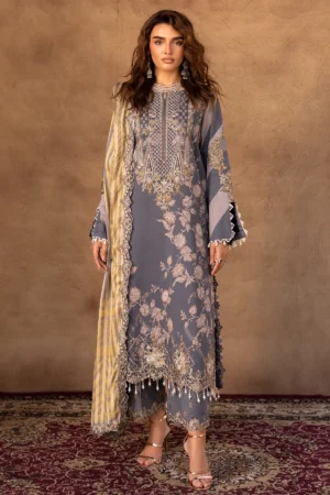 Charizma Embroidered Lawn 25 | CRN5-22