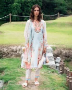 Roheenaz Garden Veil Printed Lawn | Cloudberey glaze