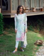 Roheenaz Garden Veil Printed Lawn | Twilight Fizz