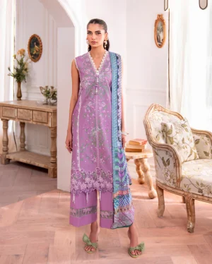 Roheenaz Aezel Embroidered Cambric | Laila