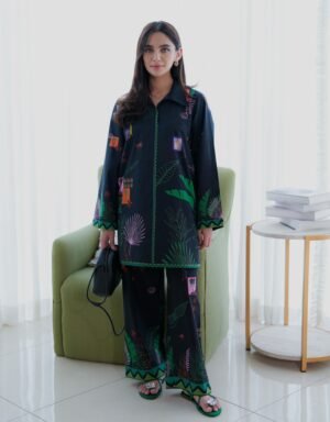 Sahar Odyssey Printed Co-ords | TROPICAL NOIR