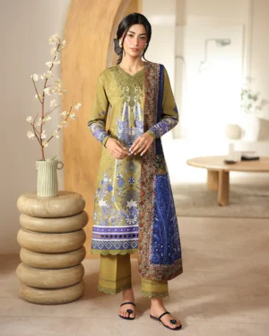 Roheenaz Pareesa Printed Cambric | Mirha