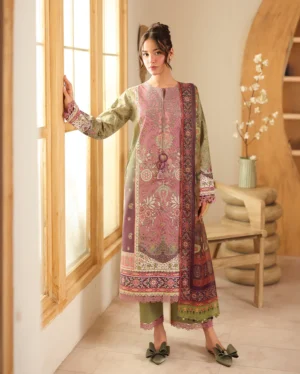 Roheenaz Pareesa Printed Cambric | Ruhaab
