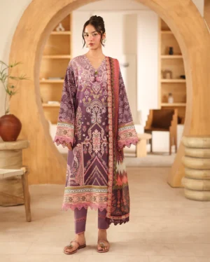 Roheenaz Pareesa Printed Cambric | Mahveena