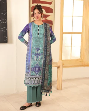 Roheenaz Pareesa Printed Cambric | Fabeha