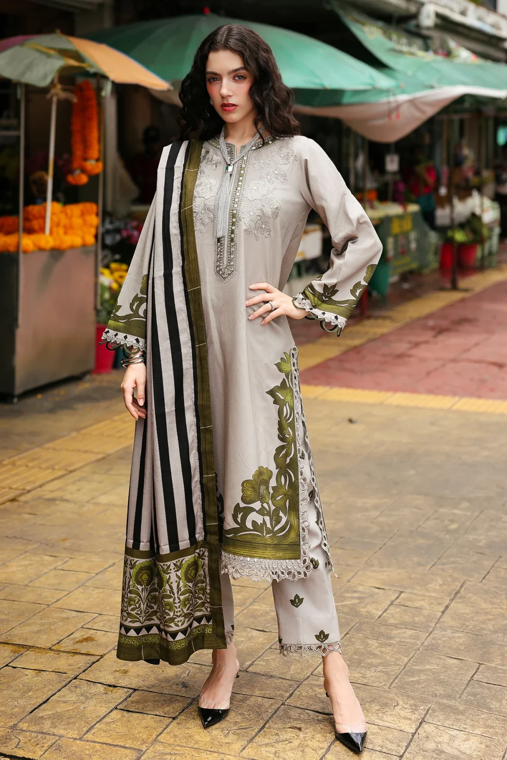 Charizma Embroidered Linen Collection | CCW6-03