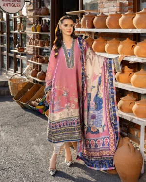 Mushq Hemline Nirvana Printed Silk | Meridian Bloom