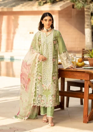 Elaf Luxury Lawn 2025 | ELM-08 FIZZAH