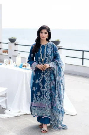 Saagar Luxury Festive Lawn 25 | AZURA (AS-03)