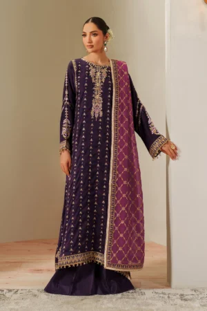 Alizeh Fleur Embroidered Chiffon | AF-CH-2196- Reya