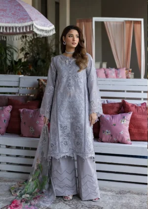 Kahf Luxury Lawn Collection 2025 | KLR-04 Lilia