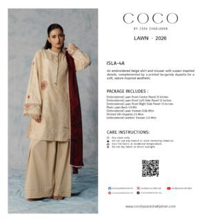 Coco Lawn by Zara Shahjahan 26 | Isal - 4A