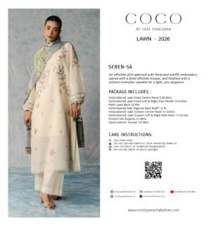 Coco Lawn by Zara Shahjahan 26 | Seren - 5A