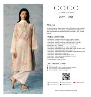 Coco Lawn by Zara Shahjahan 26 | Aira - 6B