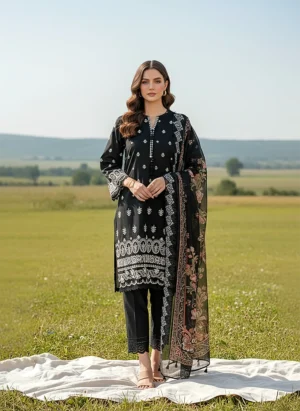 Lakhany Embroidered Essentials 26 | Midnight Elegance
