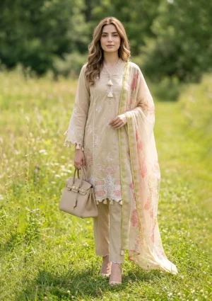 Lakhany Embroidered Essentials 26 | Grace In Bloom