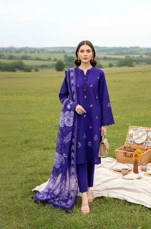 Lakhany Embroidered Essentials 26 | Royal Amethyst